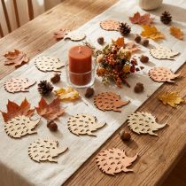 Product Autumn Table Decorations Hedgehog Scatter Wooden 4cm x 3cm Mixed Colours Pack of 72