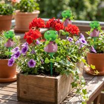 Product Dotted wooden frogs Decorative flower stakes for bouquets and balconies 24cm 16 pcs