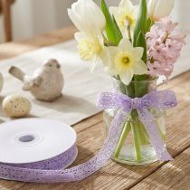 Product Lace ribbon purple decorative ribbon Flower Spring W18mm L20m