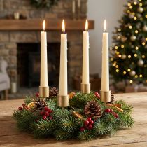 Product Stick candle holders, matte gold, for inserting, Ø24mm, 11cm, 16 pieces