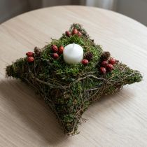 Product Planter with natural vines & moss Cushion 20×20×6.5cm