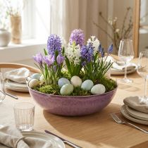 Product Elegant purple plastic bowl 37x10.5 cm – Versatile for decoration – 3pcs