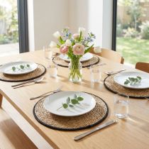 Product Table mat, rush grass placemat, round, Ø35cm, 4 pieces