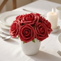 Product Foam Rose Foam Red Artificial Roses 7.5cm 18 pcs