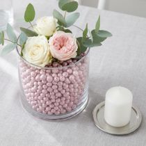 Product Brilliant decorative beads 4mm - 8mm clay granules pink 1l