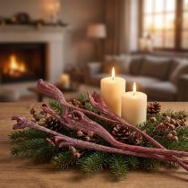 Product Natraj Decorative dried branches Red White washed 10 pcs