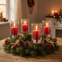 Product Candle holder for sticking metal/glass Ø5cm H14cm 4 pcs