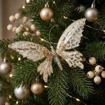 Product Butterfly to clamp, tree decoration, Advent, wedding decoration, decoration clip L16cm W13cm