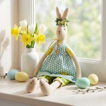 Product Stuffed Easter bunny, Easter bunny with clothes, bunny girl H43cm