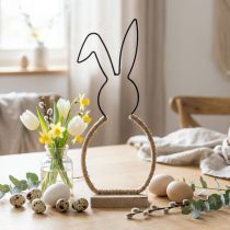 Product Easter bunny table decoration Easter wire boho decoration bunny 32cm