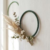 Product Jute Decor Rings Green and Dark Green Ø30cm Pack of 4