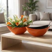 Product Orange Boat-Shaped Bowl – 39 cm – Decorative and Planting Use – Set of 2