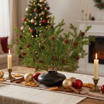 Product Artificial pine branches with cones 48cm – Christmas decoration, pine branches 3pcs, green