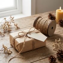Product Jute cord decorative cord rustic Ø5mm wooden spool with 7m each 2pcs