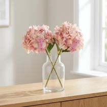 Product Elegant artificial hydrangea in pastel pink 58cm 2pcs