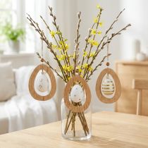 Product Easter egg for hanging with pattern eggs Easter decoration H12cm 3 pcs