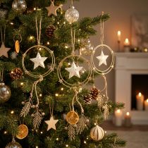 Product Hanging Decoration Christmas Christmas Tree Decoration Star H38cm 3 Pcs