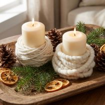 Product Felt Cord Wick Thread Felt Cord White L7m Set 2pcs