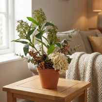 Product Artificial green Skimmia japonica flowers, 45cm, 2 pieces