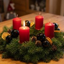 Product Black Christmas balls glass mini gloss Ø3cm 22 pcs