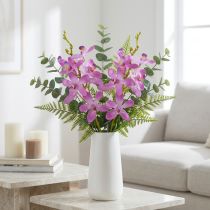 Product Artificial Orchids 8 purple flowers Ø3.5cm–5cm 2pcs