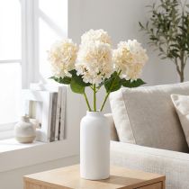 Product Artificial hydrangea flower, high quality, for decorative living spaces, 62cm