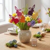 Product Easter bunny wooden flower plugs Easter bunnies 30,5cm 18 pcs