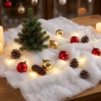 Product White Snow Blanket 250x100cm Polyester Flame Retardant