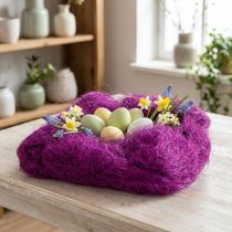 Product Sisal grass for crafting, craft material natural material purple 300g