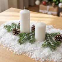 Product Decorative Snow Fine Snow White Snowflakes Iridescent 2.5L×2pcs