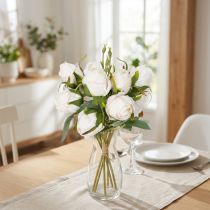 Product Artificial flower bouquet of roses for stylish table decoration, 31cm, 3 pieces