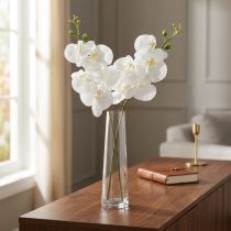 Product White Artificial Orchid Phalaenopsis Real Touch 85cm