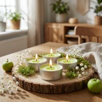Product Scented candles apple, tea lights scent, room scent candle Ø3.5cm H1.5cm 18 pieces