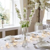 Product Delphinium artificial white 95cm