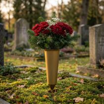Product Grave vase gold 33cm
