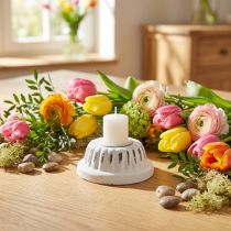 Product Candlestick baking pan white Ø5.3cm H2cm
