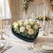 Product Floral foam heart black 17cm 2 pcs wedding decoration