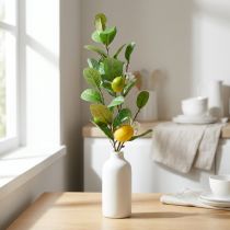 Product Decorative lemon branch, blossoms, fruit, artificial Mediterranean plants, H68cm