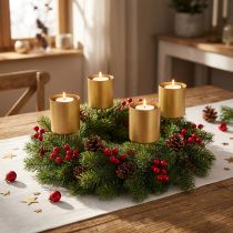 Product Candle holder for sticking gold tealight holder metal Ø5cm 4 pcs