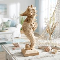 Product Decorative seahorse wood large, maritime decoration H38cm