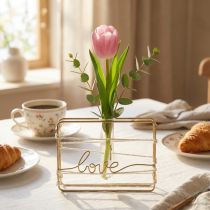 Product Test tube holder metal test tube decorative vase 11.5cm