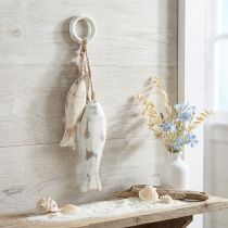Product Fish made of mango wood for hanging Shabby Chic 19.5/15.5/10cm