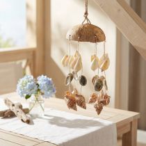 Product Wind chime maritime decoration with natural coconut Ø12.5cm 48cm