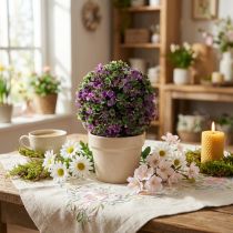 Product Mini decorative ball purple with artificial flowers Ø10cm 1 pc