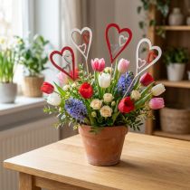 Product Flower plug Mother's Day decorative plug heart 5cm 12 pieces