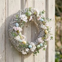 Product Natural White Wash Rattan Wreath Ø40cm H9.5cm