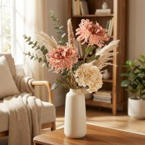 Product Chrysanthemums Pink Salmon Artificial Ø13cm L72cm 2pcs