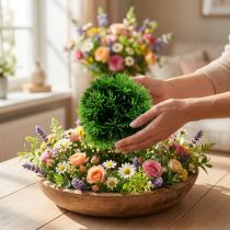 Product Mini grass ball decorative ball green artificial Ø10cm 1 pc