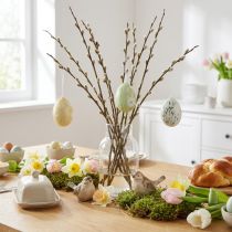 Product Decorative Easter eggs for hanging flowers marbled 7cm 3pcs