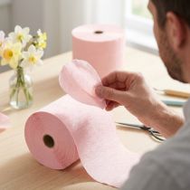 Product Flower crepe light pink W10cm Grammage 128g/m² L250cm 2 pcs